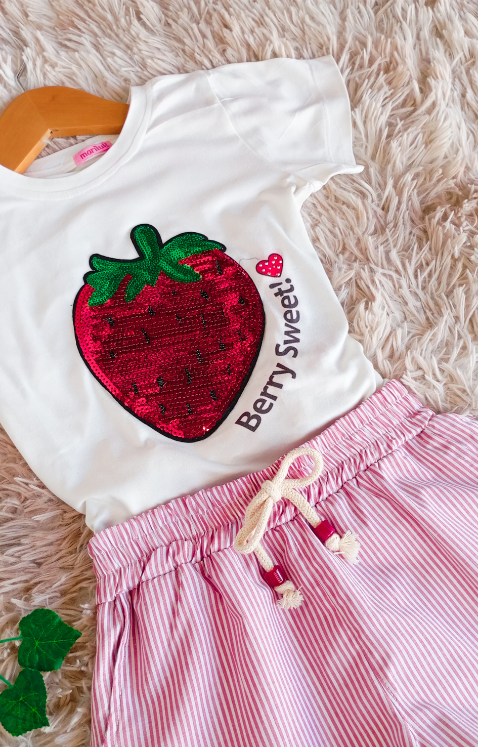 Conjunto Infantil Morango Feminino - Imagem 4