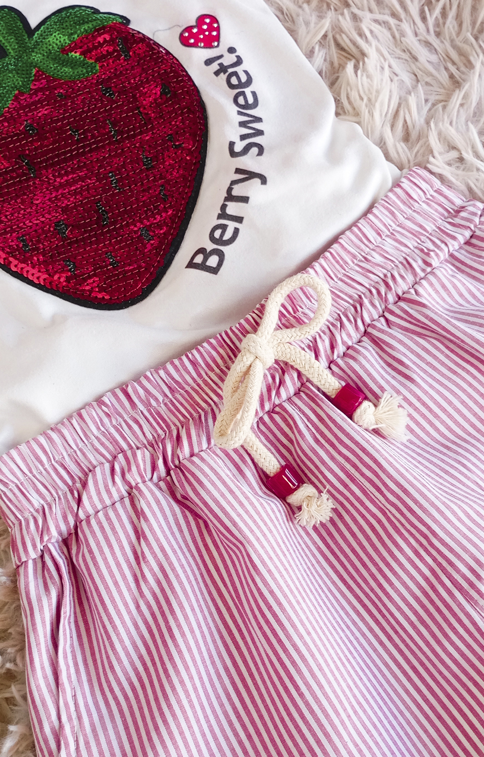 Conjunto Infantil Morango Feminino - Imagem 6