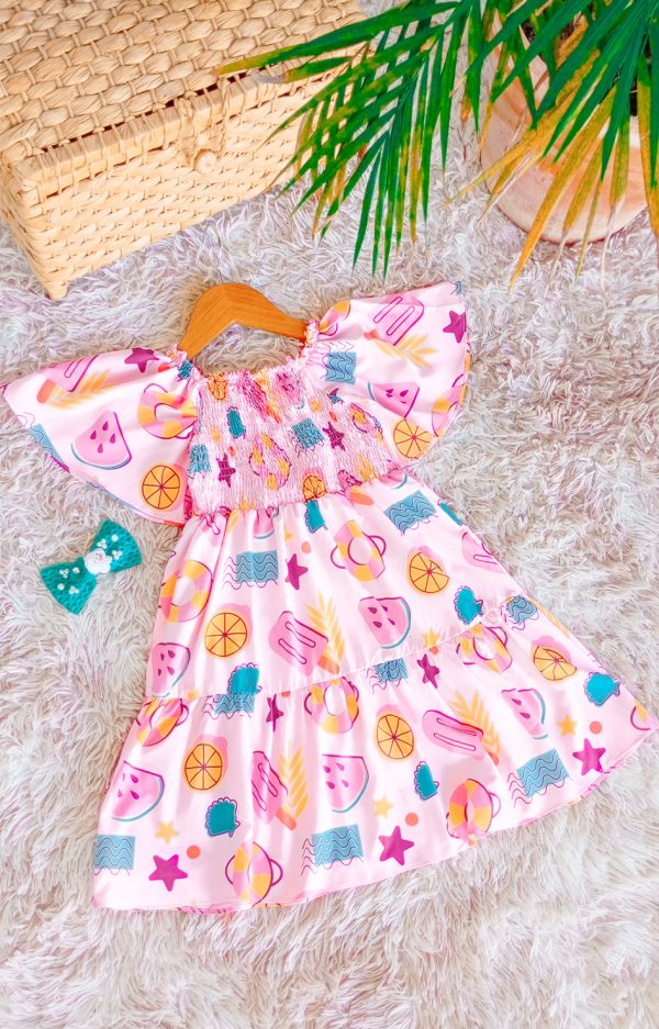 Vestido Infantil Feminino Picolé - Leveza, Conforto e Charme para Meninas