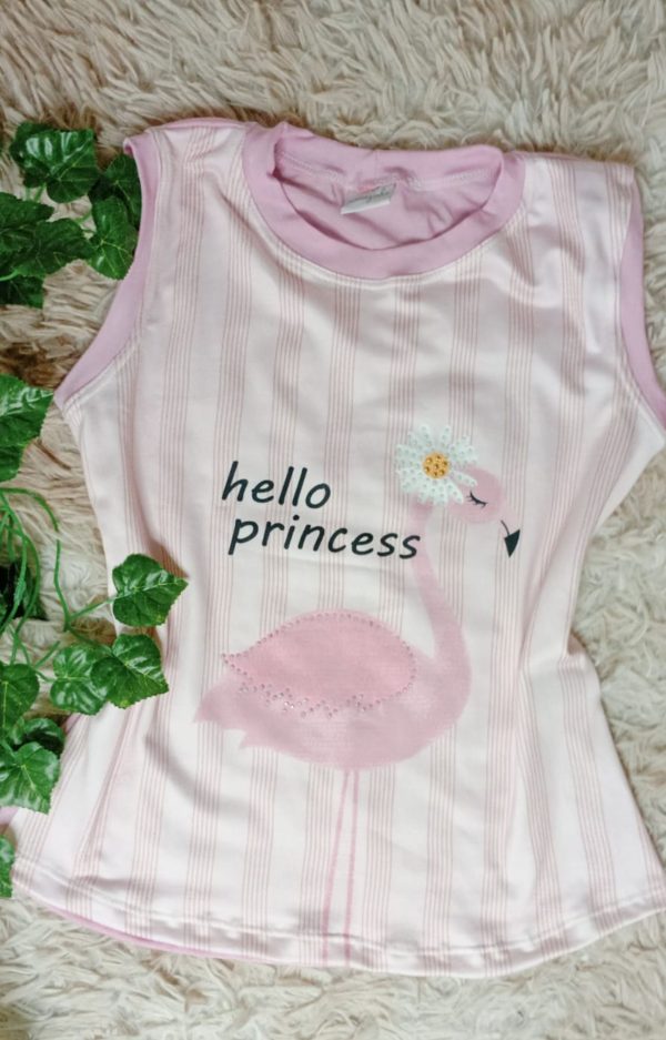 Alternative view of BLUSA INFANTIL - Flamingos Rosa