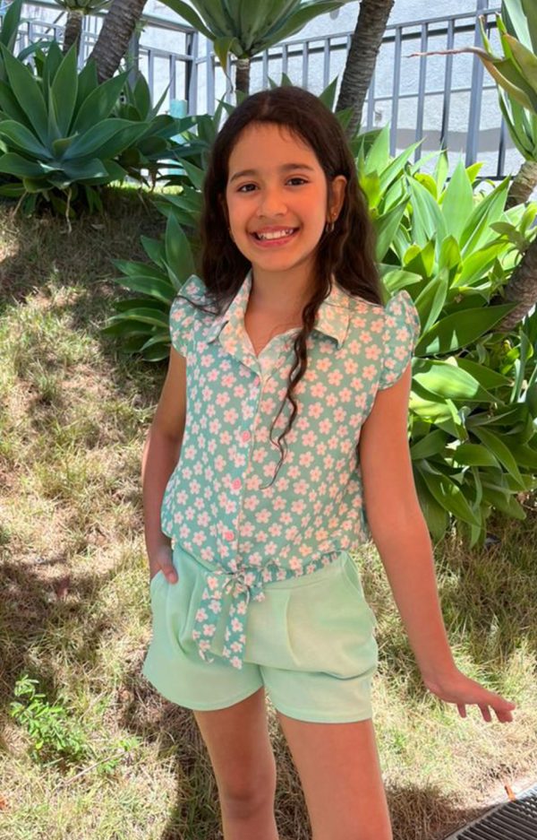 Conjunto Infantil Margarida Verda