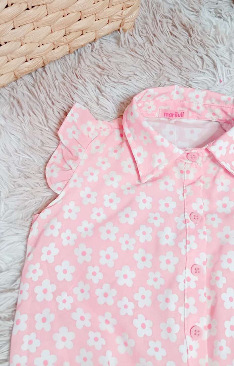 Conjunto Infantil Margarida Rosa - Imagem 4