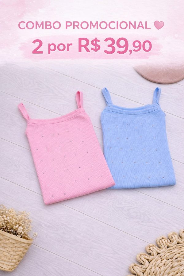 Kit 2 Blusas Infantil Femininas  – Conforto, Estilo e Economia