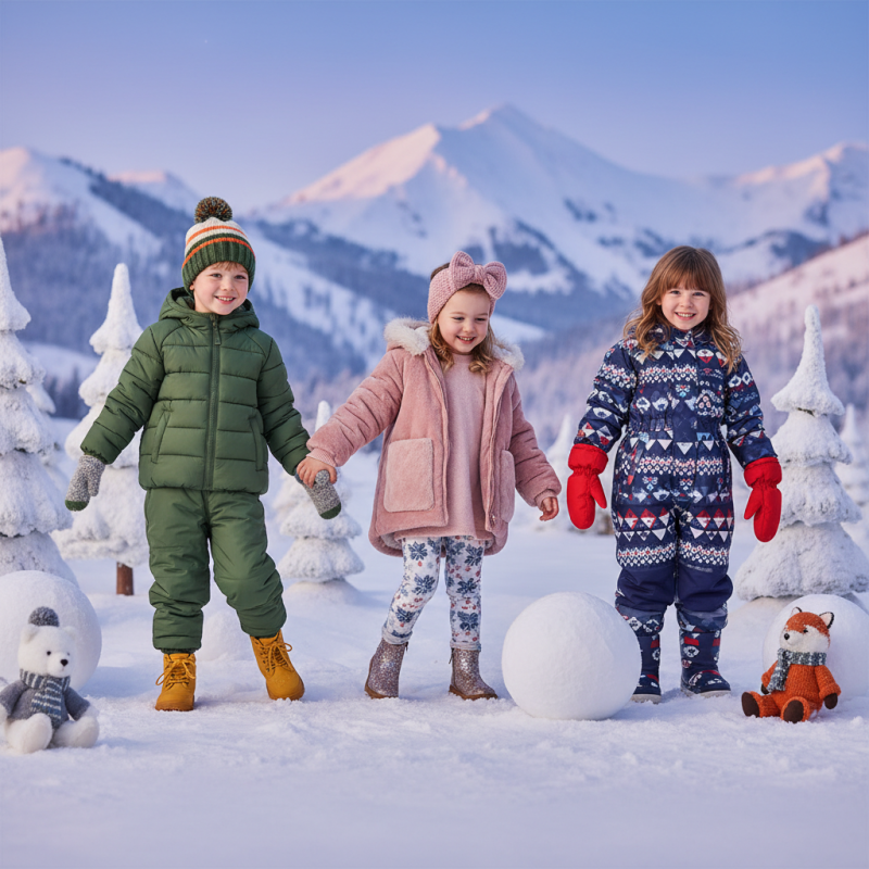 Tendências de Conjuntos Infantis para o Inverno 2026