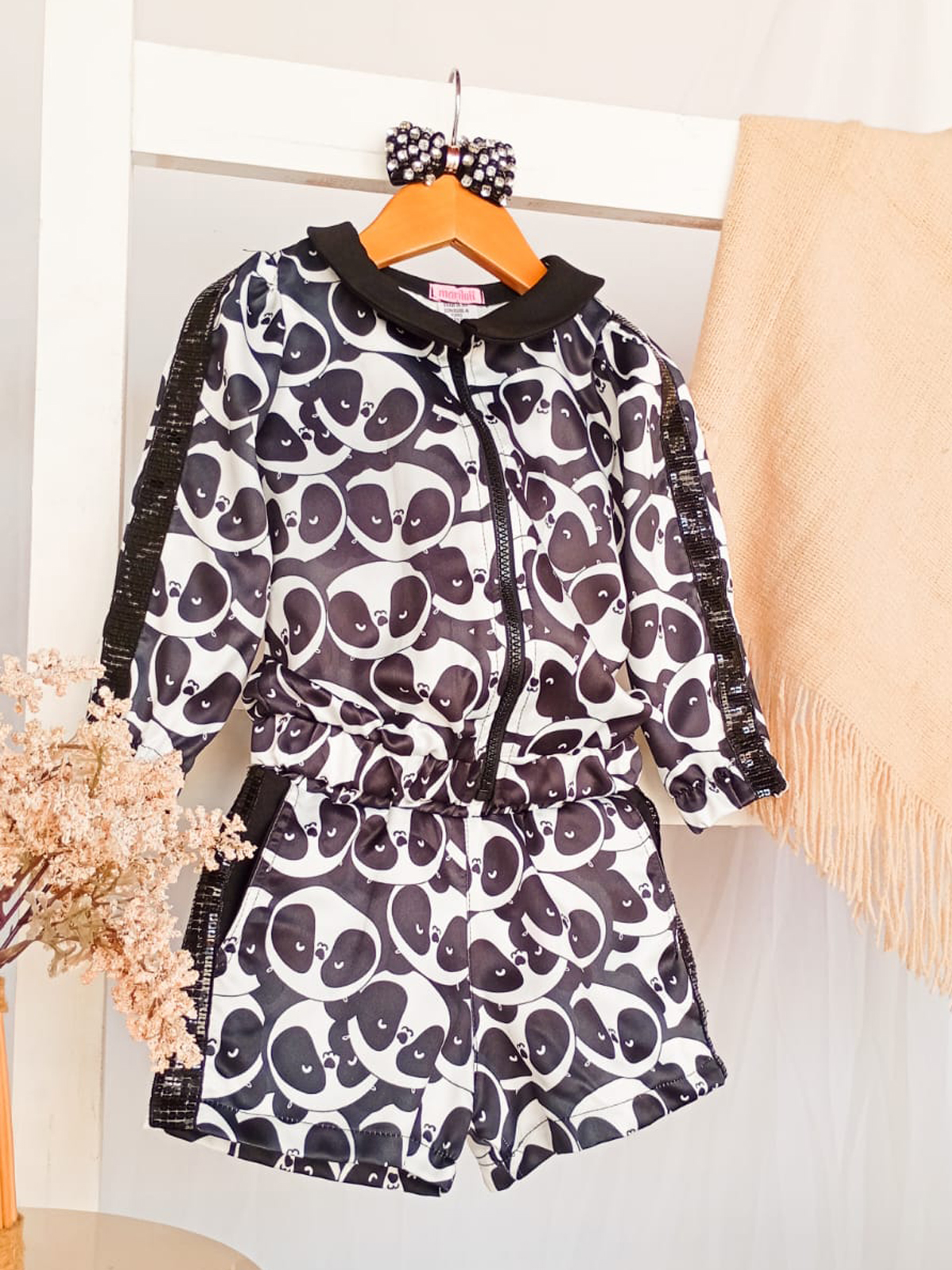 Conjunto Panda Luxo Infantil Feminino – Estilo, Conforto e Elegância