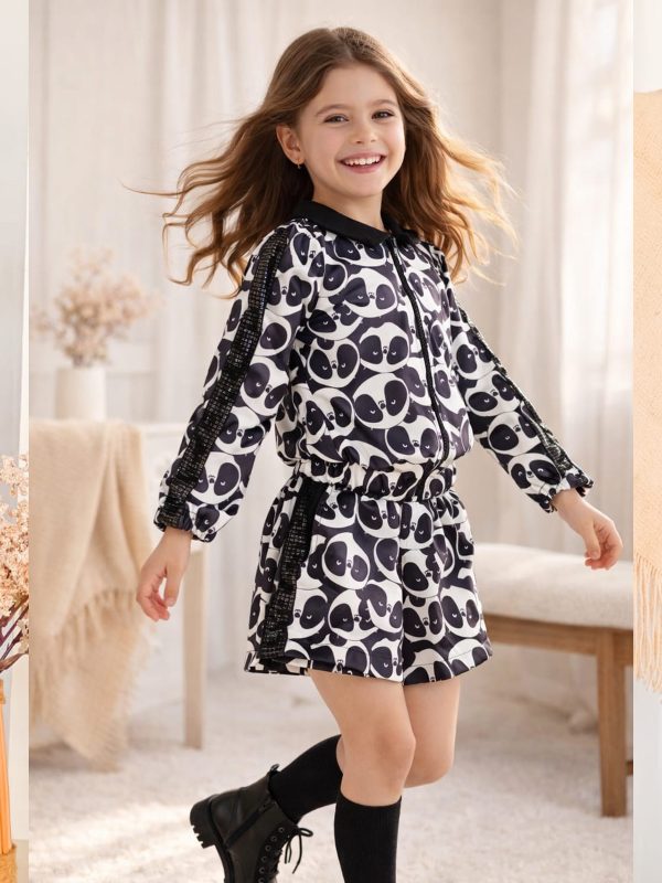 Alternative view of Conjunto Panda Luxo Infantil Feminino – Estilo, Conforto e Elegância
