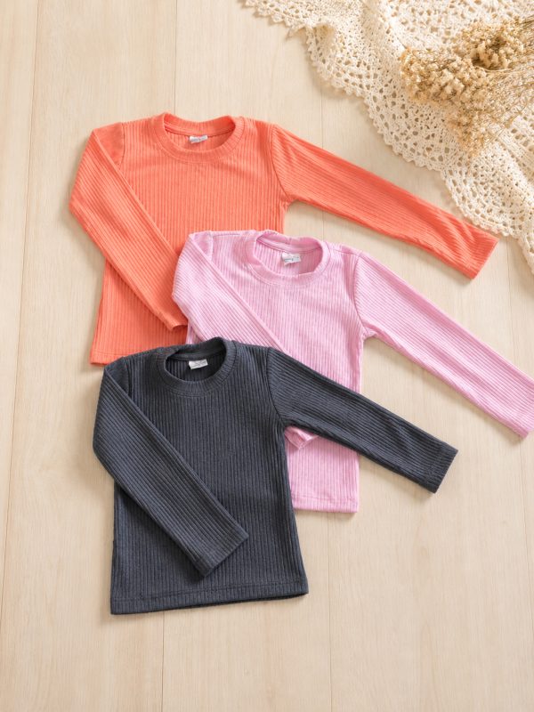 Blusa Infantil Canelada Manga Longa – Conforto e Estilo para o Dia a Dia