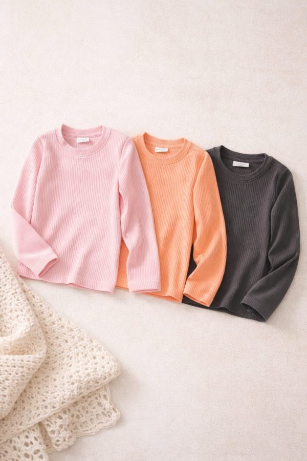 Alternative view of Blusa Infantil Canelada Manga Longa – Conforto e Estilo para o Dia a Dia